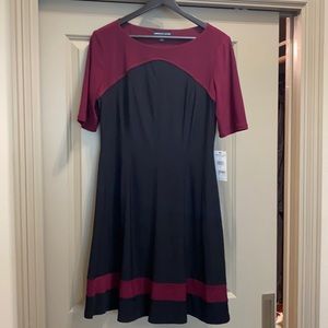 Black & Maroon American Living Dress - size 14